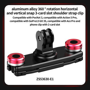 Kẹp Dây Đeo Vai Máy Ảnh Tháo Nhanh 1/4 ARRI Với Góc Xoay 360 Độ ° Khóa Núm Vặn Gắn Đầu Có Thể Điều Chỉnh Cho Chân Máy Ảnh DSLR GoPro Action Gimbal Rig