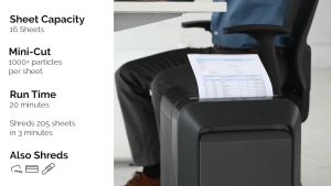 FELLOWES LX211 Paper Shredder (Micro Cut) 2 x 12mm - 15 sheets (23 Liters) (30 mins Non Stop Paper Shredder Shredder Machine A4 Paper Shredder Office Shredder Mesin Penghancur Kertas Heavy Duty Shredder Heavy Duty Paper Shredder Mesin Perincih)