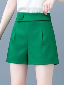 กางเกงขาสั้นผู้หญิงเอวสูงทรงหลวมฤดูร้อน 2023 กางเกงขายาวทรงเอบาง กางเกงขายาวทรง a สำหรับใส่ไปทำงาน สไตล์เกาหลี