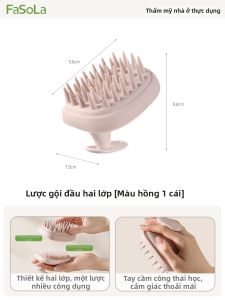 FaSoLa | Cọ Massage Làm Sạch Da Đầu Silicone