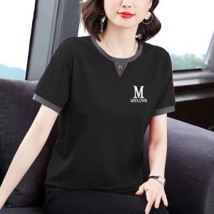 QIAOXIZI | Áo Thun Rộng Thời Trang cho Phụ Nữ Trung Niên Mẫu Mới 2025