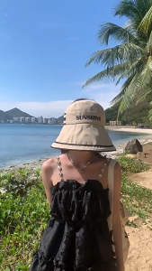 MATEYOYO ผู้หญิงหมวกชายหาดผู้หญิงหมวกกันแดดกันแดดหมวกกันแดดสบาย ๆ หมวกกันแดดแบบพกพาหมวกชายหาดขนาดใหญ่หมวกปีกกว้างป้องกันแสงแดดหมวกป้องกันรังสี UV สำหรับฤดูร้อนเดินทางกลางแจ้ง