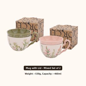 Vintage and Creative Dual-purpose Ceramic Coffee Cup Set