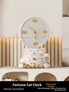 ZHONGGE | Lucky Cat Decorative Desk Clock