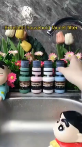 DAILYGO Faucet Filter 6 Layer Filtration 360 Degree Splash-proof Shower Tap Water Filter Kitchen Purifier