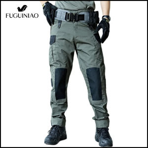 Fuguiniao quần Quần túi hộp nam tác chiến quần thường ngày nhiều túi không thấm nước quần chống mài mòn quần thường ngày đi bộ ngoài trời Quần làm việc