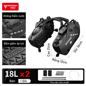 [1 Đôi] Túi treo hông xe máy chống nước MB2 chính hãng Motowolf