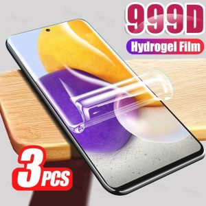 3Pcs Hydrogel Film For Samsung A55 5G A35 A15 A25 A54 A34 A53 A14 A24 A16 A52S Full Cover Soft Screen Protector