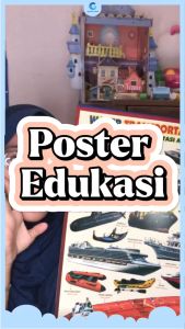 Poster Edukasi Anak Belajar Mengenal Berbagai Macam Transportasi