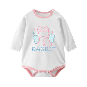 cat and  fish | Long Sleeve Cotton Baby Romper 0-2 Years