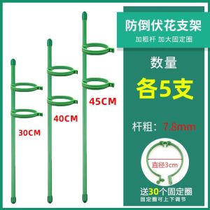 Sturdy Garden Plant Stand Tomato Pepper Climbing Vine Support Iron Material Country Style Floor Space Simulation Flower Art