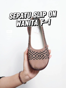 RUIMO F-1 sepatu slip on Terbaru Wanita Korea Style Bahan Rajut Premium Best Quality Import