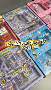 Bộ 7 Món Dụng Cụ Học Tập Cho Bé Set Đồ Dùng Học Tập Cute Dễ Thương Làm Quà Tặng Học Sinh bebi123shop