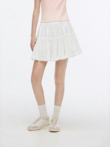 Semir | Lace Trimmed A-Line Summer Skirt