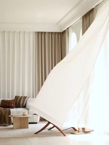 Coco Blackout Curtains For Windows Bedroom and Living Room with 8 Grommets Thermal Insulated Plain Color Curtain (1pcs)