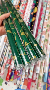 [10 Rolls Promotion] Green Series DIY Gift Wrapping Paper Present packing paper Party decorate Birthday Christmas