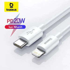 BASEUS | Baseus USB Loại C PD 20W cáp cho iPhone SE 11 12 13 14 Pro x XS 8 nhanh chóng USB C Cáp cho iPhone loại C Sạc Dây