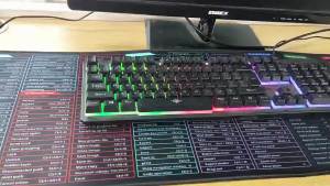 Keyboard Shortcuts Large Mouse Pad mat aesthetic Game Mousepad English Carpet Laptop PC Desktop Office Desk Pad Anti Slip Keyboard Pad