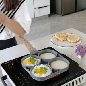 Non-stick Four Hole Pan - Non-stick Two Hole Pan - Eggs Maker - Breakfast Maker