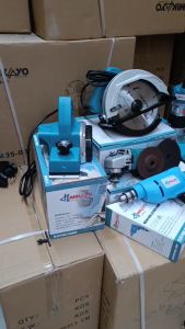 Paket Tukang Kayu Lengkap: Mesin Gerinda Tangan 4 Inc & Mesin Circular Saw