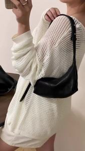 Delicate Sheepskin Dumpling Bag Womens Crossbody 2024 New Niche Leather Shoulder  Bag High-Grade Soft Leather Womens Bag