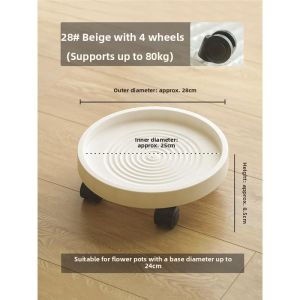MONLEYTA | Rolling Water Tray Plant Pot Saucer