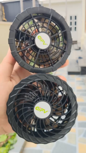 Quạt dời lắp áo điều hoà Mạnh 12v GIFV 5 CÁNH new - Quạt Gắn Áo Điều Hoà 12V Không Chổi Than Chống Nước