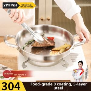 YIYIPAI | Stainless Steel Nonstick Large Frying Pan