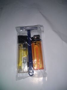 paketan murah cukur kumis dan 2 pcs korek api