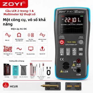 ZOYI | ZOYI XC1 LCR Cầu Vạn Năng Đo Đa Năng Thế Hệ Mới Đo Chính Xác Cho Thợ Điện Điện Áp Điện Trở Diode Sửa Chữa Màn Hình Hiển Thị Kỹ Thuật Số
