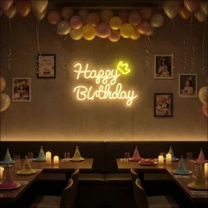 Happy Birthday Neon Sign For Wall DecorLed Neon Light For Birthday Party DecorBedroomHome GatheringBest Gift For Friends