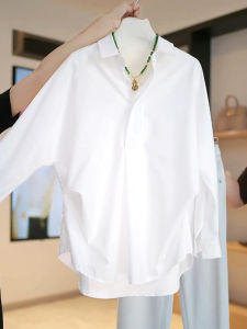Anti-Wrinkle White Shirt Womens Loose Long Sleeve French Style Casual Top Fashionable New Autumn Collection Anti-Aging