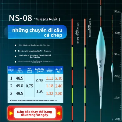 CHUANZE | Phao Câu Cá Chép Cỏ Từ Vật Liệu Nano Đèn Truyền Sáng Cao Độ Nhạy Cao
