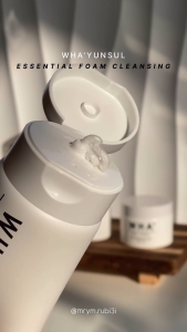 WHAYUNSUL ESSENTIAL FOAM CLEANSING 150ml | โฟมล้างหน้ารำข้าว ผิวสะอาดหมดจด นุ่มไม่ตึง จากเกาหลี