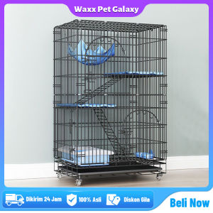 KANDANG KUCING 4 TINGKAT UKURAN ( 90 x 57 x 125 ) DAPAT DI LIPAT