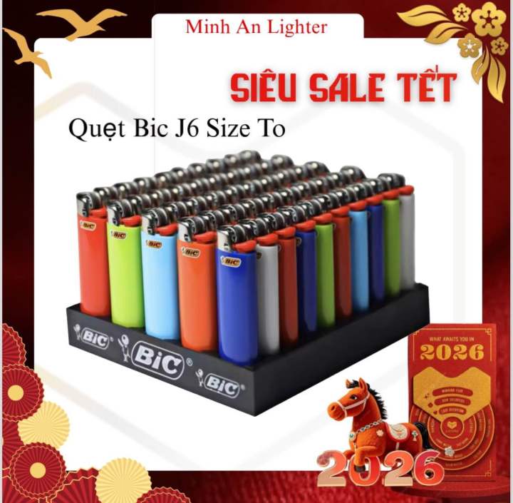BIC J6 cỡ lớn của Pháp ( Hộp Quẹt Bic J6 size to ) | Lazada.vn