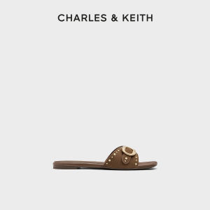 Charles & Keith | Studded Square Flat Summer Sandals