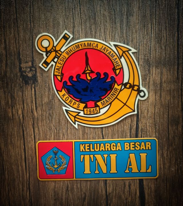 stiker jumbo marinir jangkar dan tni al | Lazada Indonesia