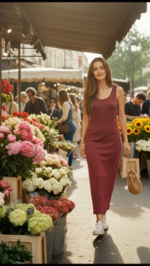 Stella Fashion Spring and Summer Modal vest long skirt loose long suspender bottoming skirt with racer vest skirt