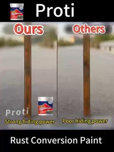 🔥Never Rust🔥 1KG Rust Converts Metal Epoxy Primer Paint Anti Rust Paint For Metal Car Railings Stair Rust Remover