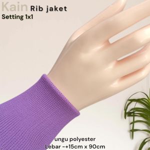Kain RIB/Bur Rajut Warna Polos Per 70cm Polyster dan Pe 20 s Rib Murah Terlaris