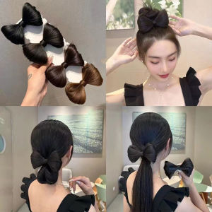 MIAOYA Bow Wig Hair Clip Female Fluffy Hair Accessory For Students INS