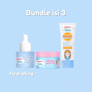 PIGEON TEENS Hydrating Paket Isi 3 (Hydra Serum 20ml Jelly Glow Mask 30gr Sunscreen SPF 35 30ml)