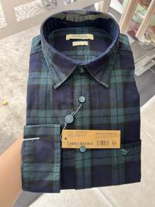 (6P0463) Áo sơ mi Việt Tiến tay dài vạt bầu form rộng vải 100%cotton dày dặn