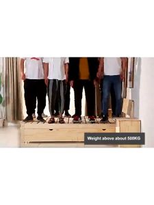 Ditto Wooden Bed With Drawers Bed Frame Nordic Bed Frame Double Queen King Size Bed for Family Furniture