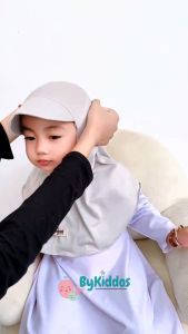 ByKiddos - Jilbab Model Topi Sporty Anak Perempuan 0-4 Tahun / Hijab Baby / Kerudung Anak Perempuan