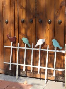 Garden Small Fence Iron Outdoor Garden Lawn Fence Vegetable Garden Flower Garden Partition Bird Decorative Plant Fence