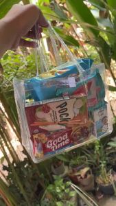 (20x25x13) 0.25 Tas Mika PVC Transparant Polos READY STOCK Ultah ulang tahun hampers goodie bag
