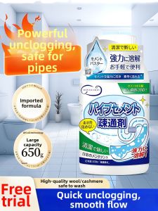 Powerful Pipeline Unblocker Toilet Cleaning Agent Strong Odor Eliminator Toilet Bowl Cleaner Powder for Bathroom Deep Cleaning