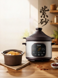 Midea | Home Automatic Small Purple Clay Cooking Pot